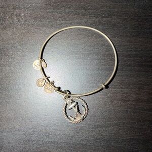 Alex and ani silver Anchor Charm Bangle Bracelet